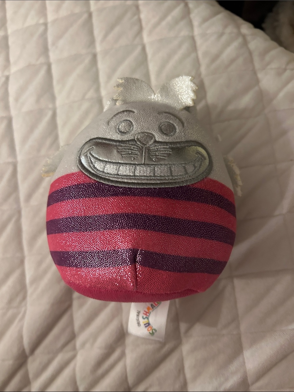 Metallic Cheshire Cat Squishmallow. Mini Squishmallow.
